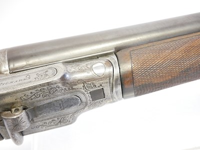 Lot 61 - W. Richards 10 bore hammer shotgun, 32inch...