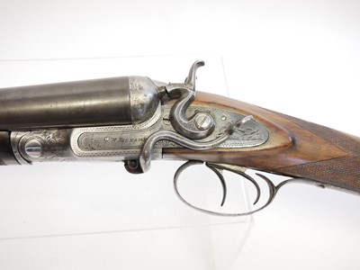 Lot 61 - W. Richards 10 bore hammer shotgun, 32inch...