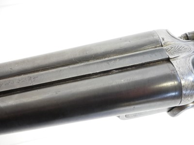 Lot 61 - W. Richards 10 bore hammer shotgun, 32inch...