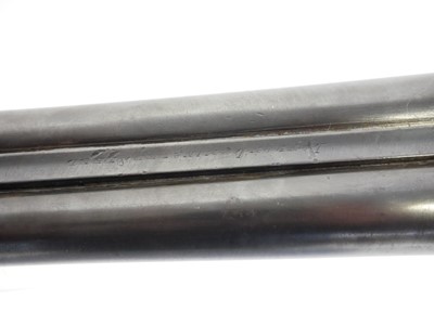 Lot 61 - W. Richards 10 bore hammer shotgun, 32inch...