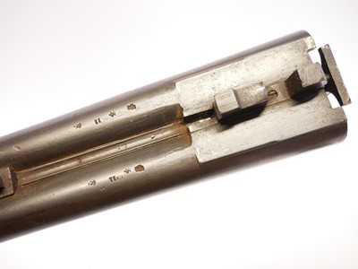 Lot 61 - W. Richards 10 bore hammer shotgun, 32inch...