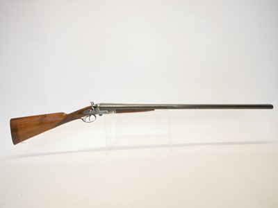 Lot 61 - W. Richards 10 bore hammer shotgun, 32inch...