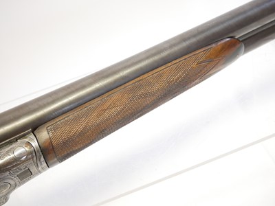 Lot 61 - W. Richards 10 bore hammer shotgun, 32inch...