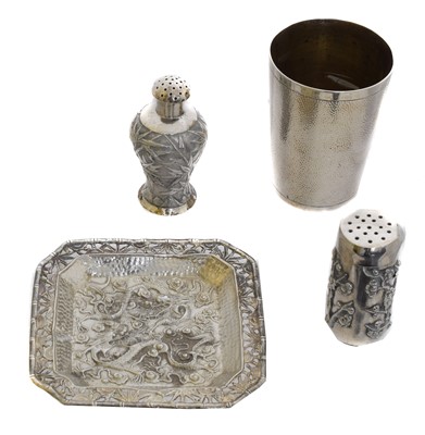 Lot 67 - A selection of Chinese export silver.