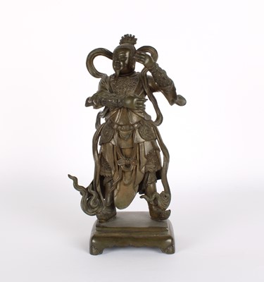 Lot 51 - A Chinese Bronze Figure of Guan Yu