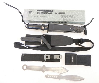 Lot 126 - Collection of survival knives, to include an...