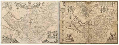 Lot 149 - Two framed maps of Cheshire by Blaeu and Speed (2).