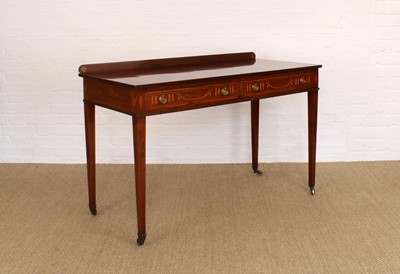 Lot 150 - A Good Edwardian Mahogany and Boxwood Strung Side or Hall Table by Edwards & Roberts of London