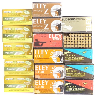 Lot 613 - .22lr ammunition, 751 assorted rounds of Eley...