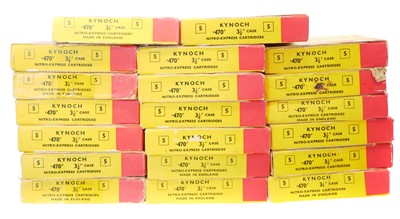 Lot 603 - Kynoch .470 Nitro Express, 108 cartridges,...