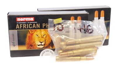 Lot 605 - Norma .416 Rigby, 20 rounds with 450 grain...