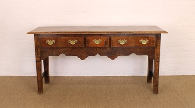 Lot 182 - A George III Oak Dresser Base