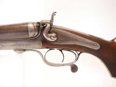Lot 60 - D. Wales 10 bore side by side hammer gun,...