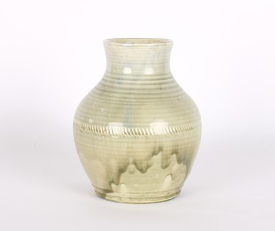 Lot 46 - An Early 20th Century Celadon Vase by W. Moorcroft