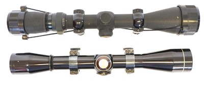 Lot 663 - Two rifle scopes, to include a Leupold M8 6X...