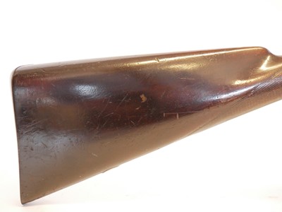 Lot 58 - 12 bore pinfire side by side shotgun, 28inch...