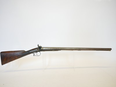 Lot 55 - Beckwith 14 bore percussion side by side...