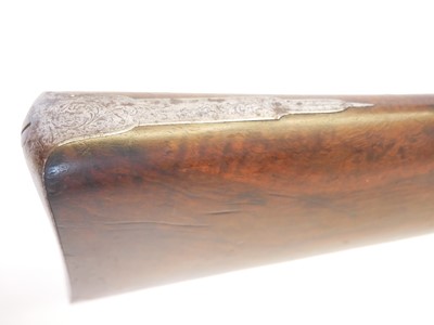 Lot 55 - Beckwith 14 bore percussion side by side...