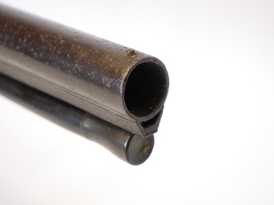 Lot 51 - Percussion single barrel 16 barrel shotgun,...