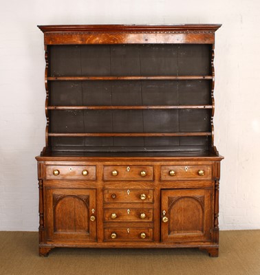 Lot 183 - A George III Oak Welsh Dresser