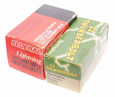 Lot 590 - Federal High Velocity .22lr 500 rounds, also...
