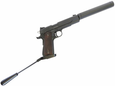Lot 208 - As New GSG 1911 .22 long barrel pistol, serial...