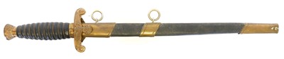 Lot 137 - Made up Water customs dagger and scabbard, the...
