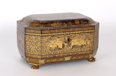 Lot 63 - A Mid-Late 19th Century Chinese Export Tea Caddy