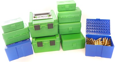 Lot 620 - Collection of MTM and Lapua ammuniton boxes,...