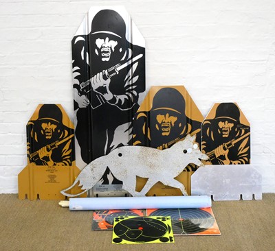 Lot 441 - Collection of targets, to include a life size...