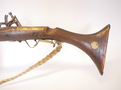 Lot 30 - North African Snaphaunce lock musket or Kabyle,...