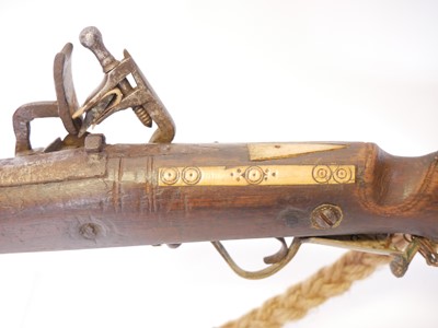 Lot 30 - North African Snaphaunce lock musket or Kabyle,...