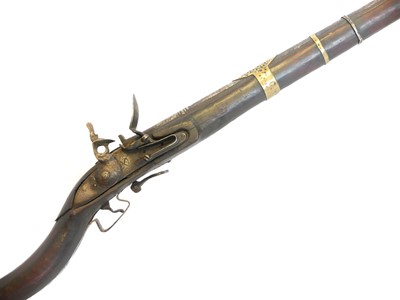 Lot 32 - North African Flintlock musket or Kabyle,...