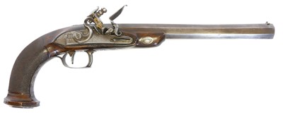 Lot 2 - French duelling pistol by Coulaux, 10inch...