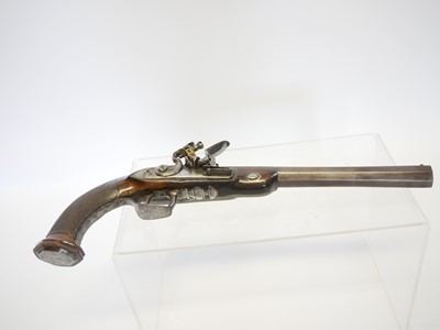 Lot 2 - French duelling pistol by Coulaux, 10inch...