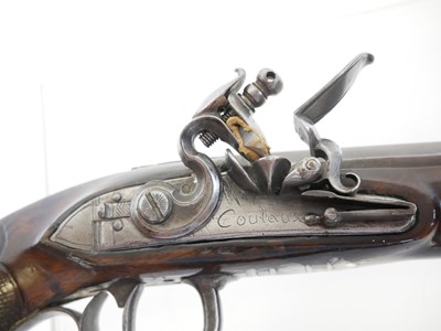 Lot 2 - French duelling pistol by Coulaux, 10inch...