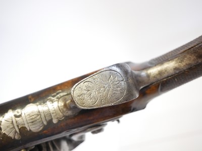 Lot 2 - French duelling pistol by Coulaux, 10inch...