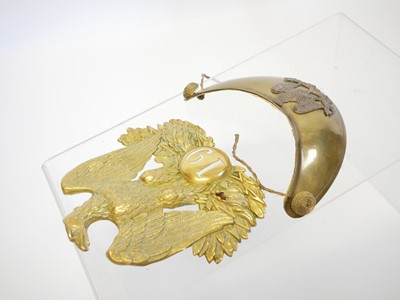 Lot 212 - French Second Empire brass eagle 19 shako...