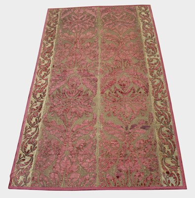 Lot 229 - A Large Decorative Embroidered Fabric Wall Hanging or Panel