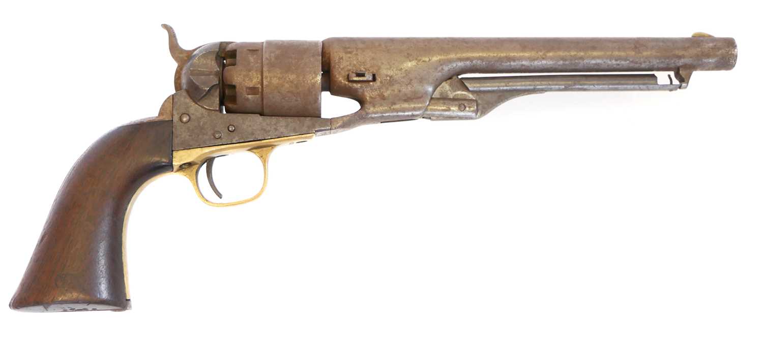 Lot 24 - Colt 1860 .44 percussion Army revolver, 8inch...