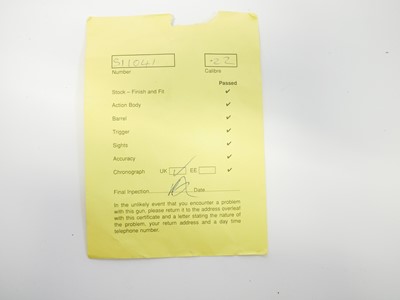 Lot 139 - BSA .22 Lightening air rifle, serial number...