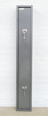 Lot 452 - Phoenix steel gun cabinet, with two sets of...