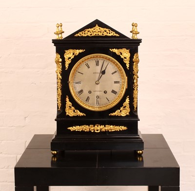Lot 102 - A Large and Impressive 19th Century Ebonised Boardroom Clock