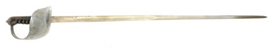 Lot 157 - City of London Yeomanry sword, 34inch fullered...