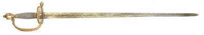 Lot 159 - 1796 infantry officers sword, 28inch fullered...