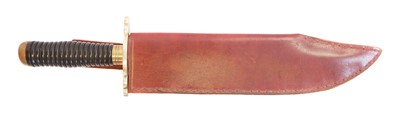 Lot 180 - Middleton bowie knife, 11inch blade stamped J....