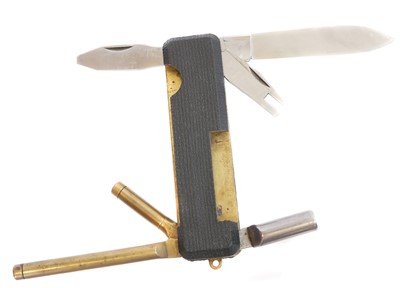 Lot 182 - Pedersoli muzzle loaders folding knife /...