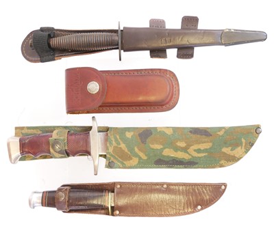 Lot 183 - Reproduction Fairbairn Sykes dagger, also a...