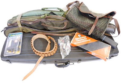 Lot 438 - Collection of gun cases and shooting...