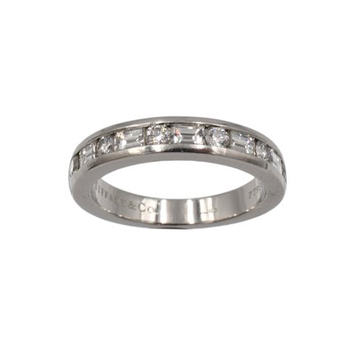 Lot 310 - Tiffany & Co diamond half eternity ring